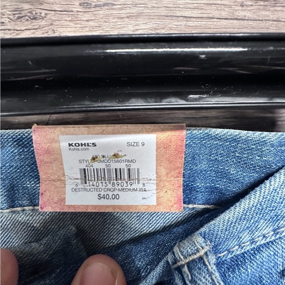 Mudd Blue Straight Leg Distressed Jeans - Picture 5 of 9